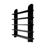 Ravyn Arch Solid Wood Bookshelf Black - Timberustic Bookshelf