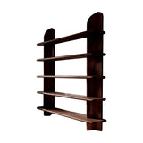Ravyn Arch Solid Wood Bookshelf Dark Walnut - Timberustic Bookshelf