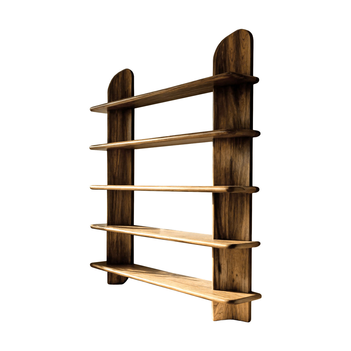 Ravyn Arch Solid Wood Bookshelf Natural Oak - Timberustic Bookshelf