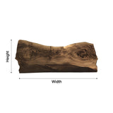 Raw Flow Live Edge Solid Wood Headboard with Integrated Bed Frame