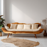 Raw Live Edge Flow Zen Solid Wood Sofa
