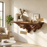 Rhovan Handcrafted Mountain Floating Shelf - Timberustic Floating Shelf