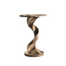 Ribbon Form Solid Wood Pedestal Stand Natural Oak - Timberustic Pedestal Stand