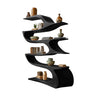 Ribbonwave Sculpted Solid Wood Bookshelf