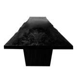 Rivane Slab Solid Wood Dining Table Black - Timberustic Dining Table