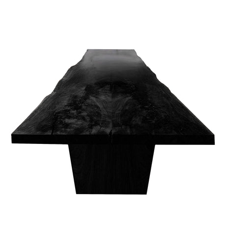 Rivane Slab Solid Wood Dining Table Black - Timberustic Dining Table