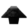 Rivane Slab Solid Wood Dining Table Black - Timberustic Dining Table