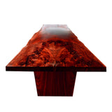 Rivane Slab Solid Wood Dining Table Mahogany - Timberustic Dining Table