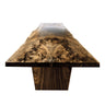 Rivane Slab Solid Wood Dining Table Natural Oak - Timberustic Dining Table