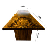 Rivane Slab Solid Wood Dining Table - Timberustic Dining Table