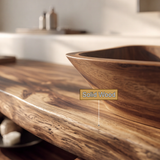 Rivanor Handcrafted Solid Wood Freestanding Bathroom Vanity with Cabinet