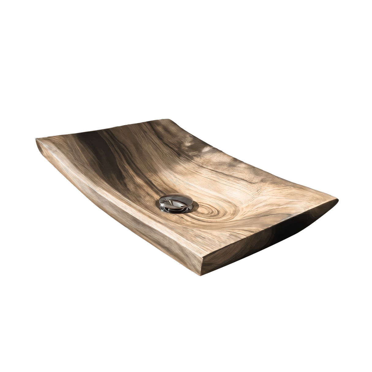 Riverbend Sculpted Solid Wood Vessel Sink