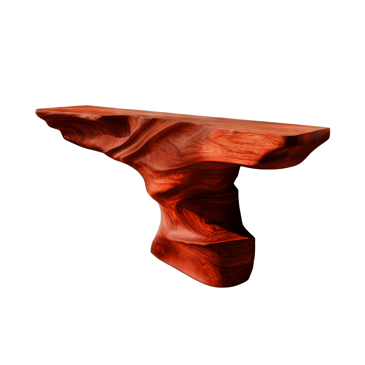 Rivermark Sculpted Solid Wood Console Table