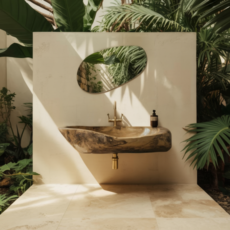 Rivermold Live Edge Wood Vessel Sink