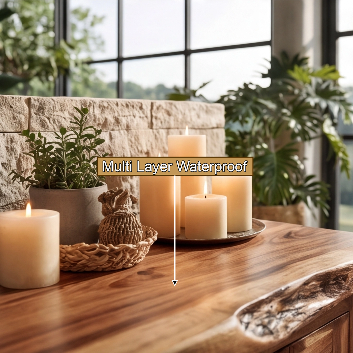 Rivermoor Live Edge Solid Wood Freestanding Bathroom Vanity With Cabinet