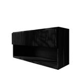 Rivon Handcrafted Solid Wood Floating Bathroom Cabinet