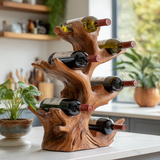 Rootform Live Edge Solid Wood Wine Rack