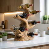 Rootform Live Edge Solid Wood Wine Rack