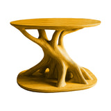Roothaven Sculpted Solid Wood Record Player Stand Teak - Timberustic Record Player Stand With Storage