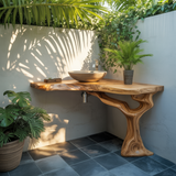 Rootline Solid Wood Corner Bathroom Vanity