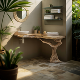 Rootline Solid Wood Corner Bathroom Vanity