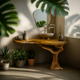 Rootline Solid Wood Corner Bathroom Vanity