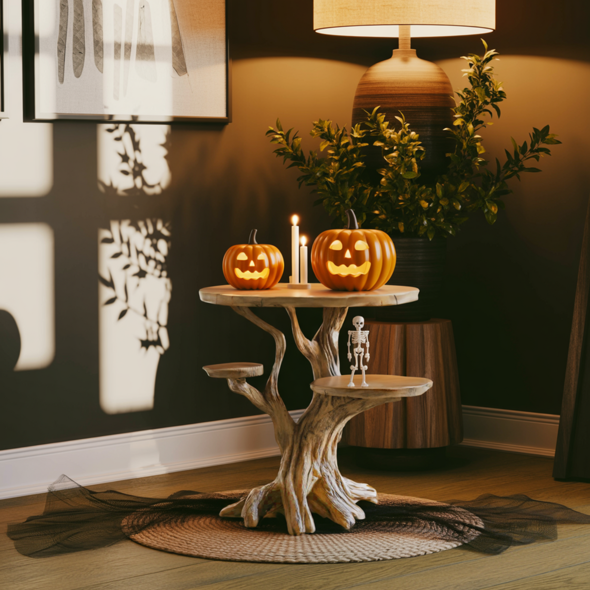 Rootspire Solid Wood Side Table