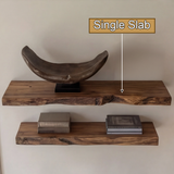 Rovano Live Edge Solid Wood Floating Shelf SPA935932 - Timberustic Floating Shelf