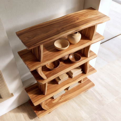 Rovelle Handcrafted Solid Wood Bookshelf - Timberustic Bookshelf