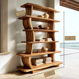 Rovelle Handcrafted Solid Wood Bookshelf