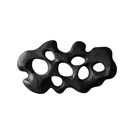 Rovian Sculpted Solid Wood Wall Art Black - Timberustic Wall Art