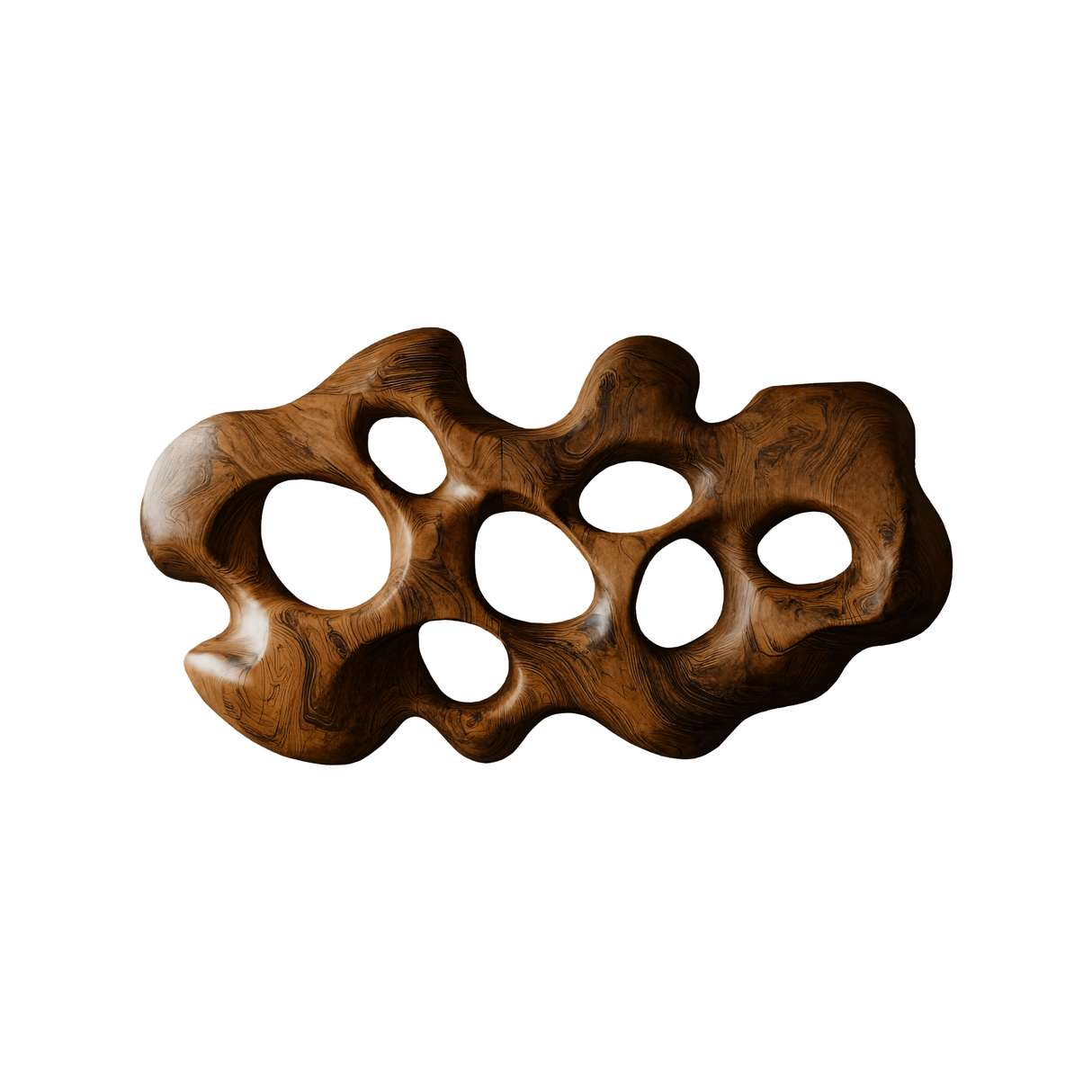 Rovian Sculpted Solid Wood Wall Art Brown - Timberustic Wall Art
