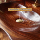 Rovira Live Edge Solid Wood Floating Bathroom Vanity with Integrated Sink SPA124233 - Timberustic Floating Bathroom Vanity with Integrated Sink