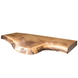 Rustic Live Edge Solid Wood Floating Bathroom Vanity