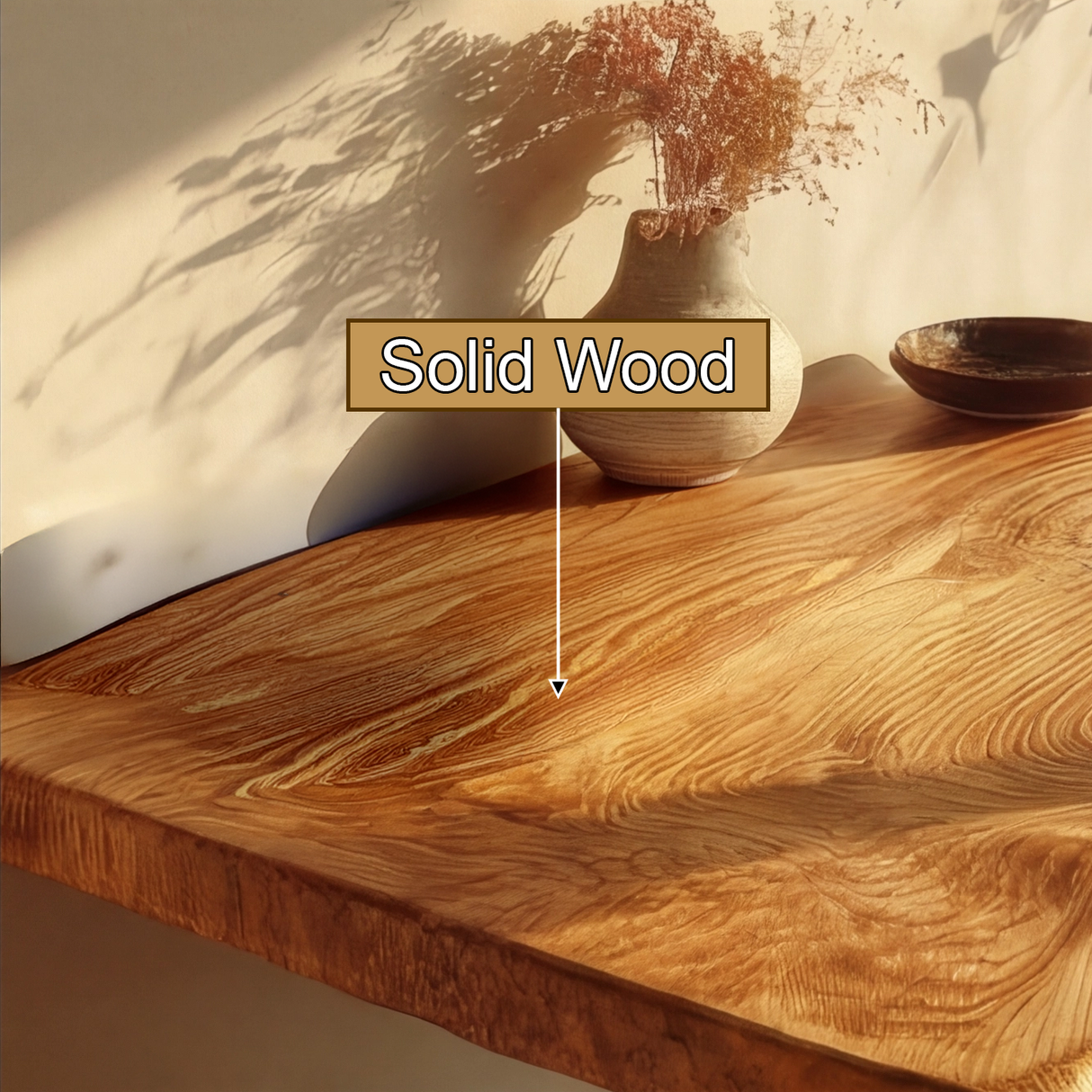 Ryvenor Live Edge Solid Wood Floating Shelf SPA947887 - Timberustic Floating Shelf