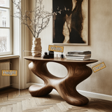 Ryvethan Sculpted Solid Wood Console Table - Timberustic Console Table