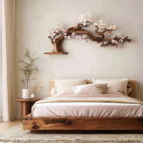 Sakuravelle Handcrafted Solid Wood Tree-Inspired Bookshelf - Timberustic Tree-Inspired Bookshelf