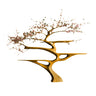 Sakuraven Handcrafted Solid Wood Tree Bookshelf