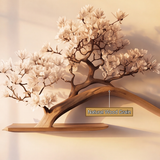 Sakuridge Handcrafted Solid Wood Tree-Inspired Bookshelf