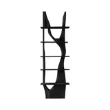 Satori Handcrafted Solid Wood Tea Display Shelf Black - Timberustic Display Shelf