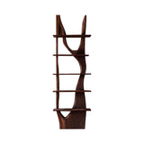 Satori Handcrafted Solid Wood Tea Display Shelf Dark Walnut - Timberustic Display Shelf