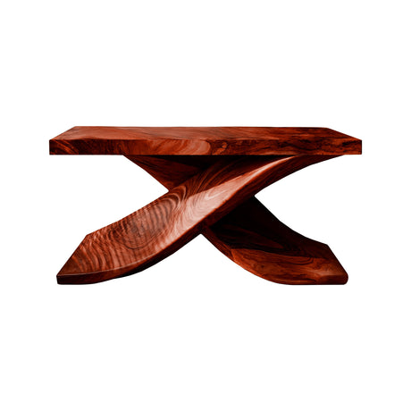 Sculptura Drift Handcrafted Solid Wood Console Table