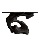 Sculptural Solid Wood Console Table
