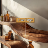 Serano Sculpted Solid Wood Floating Shelf SPA395934 - Timberustic Floating Shelf