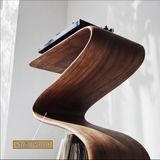 Seranova Handcrafted Solid Wood Record Player Stand - Timberustic Record Player Stand With Storage
