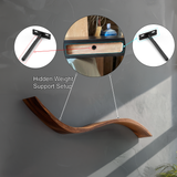 Seranova Sculpted Solid Wood Floating Shelf SPA204503 - Timberustic Floating Shelf