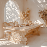 Seraphine Handcrafted Solid Wood Dining Table - Timberustic Dining Table