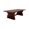 Seraphine Handcrafted Solid Wood Dining Table Dark Walnut - Timberustic Dining Table