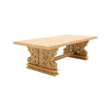 Seraphine Handcrafted Solid Wood Dining Table Natural Oak - Timberustic Dining Table