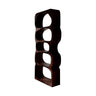 Serava Sculpted Solid Wood Bathroom Display Shelf Dark Walnut - Timberustic Bathroom Display Shelf
